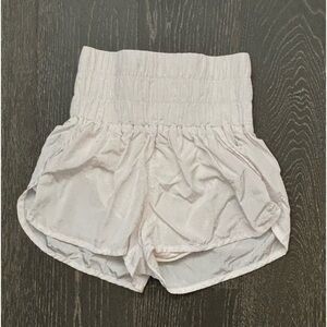 Free people high waisted white athletic shorts